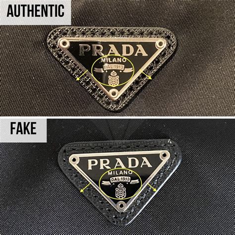 how to tell real prada from fake|authentic prada purse.